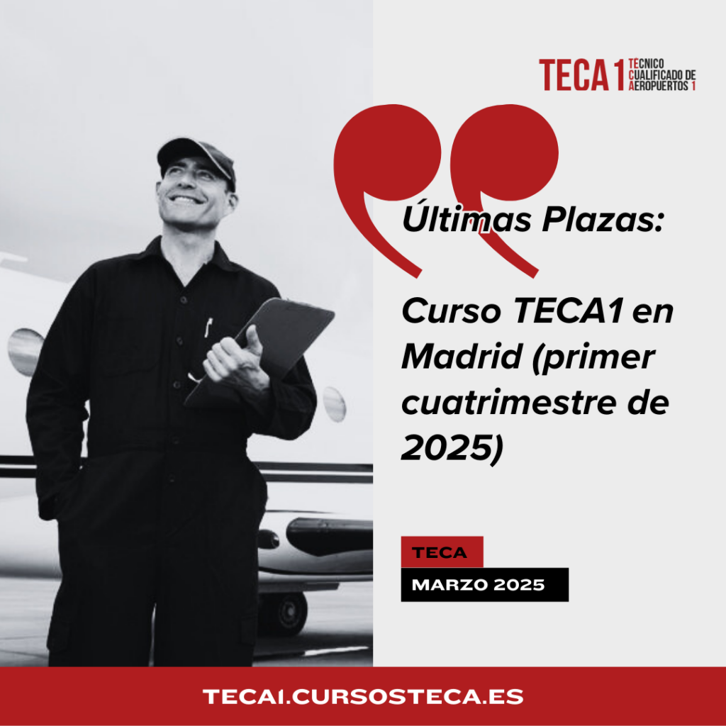 ¡Últimas plazas! Nuevo curso TECA1 en Madrid