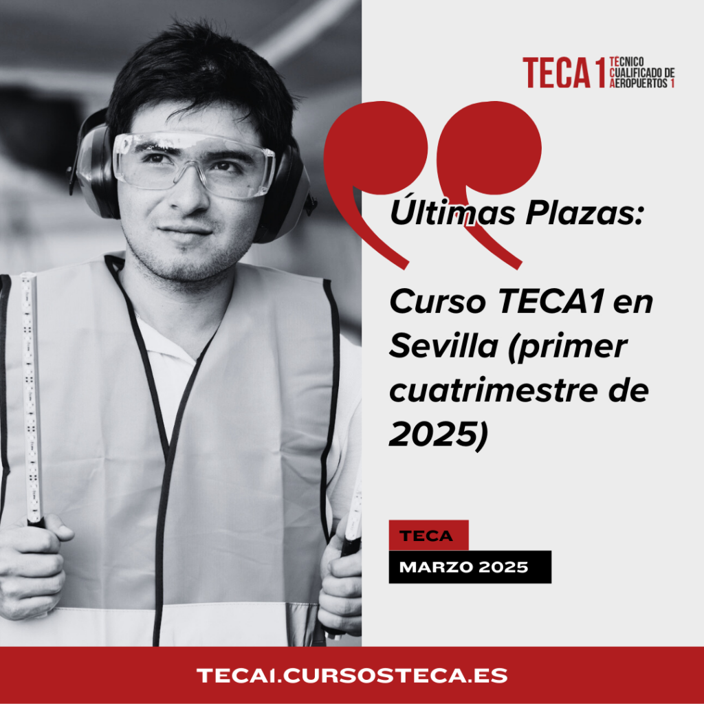 ¡Últimas plazas! Nuevo curso TECA1 en Sevilla